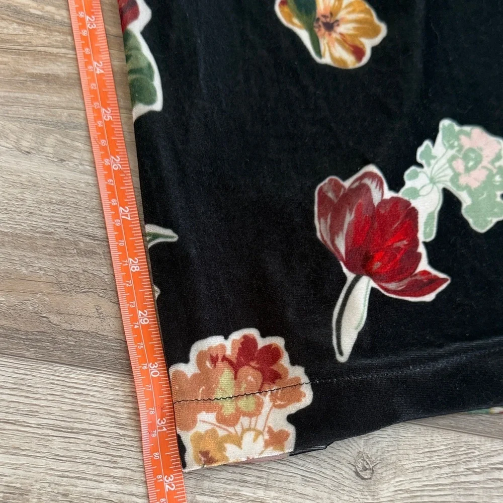 Vivian Shyu Floral Black Wide-Leg Pants size M/L - Picture 5 of 10